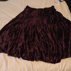 NWOT -VINTAGE VELVET SKIRT